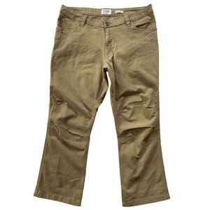 Off The Grid Mens 38x30 Trailblazer Boot Cut Pants Khaki Tan Stretch Canvas